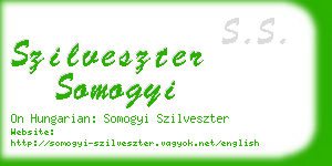 szilveszter somogyi business card